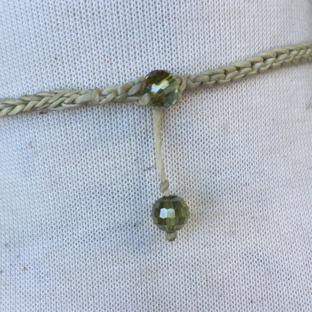 Macrame Choker With Beading And Gems - image 3